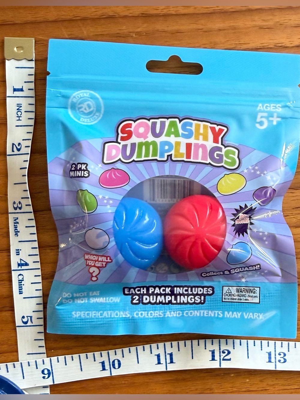 Squashy Dumplings 2-Pack - Blue & Red